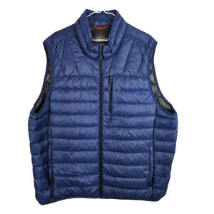 Hawke & Co Mens Duck Down Puffer Vest Size 2XL Sport Performance Blue Nylon